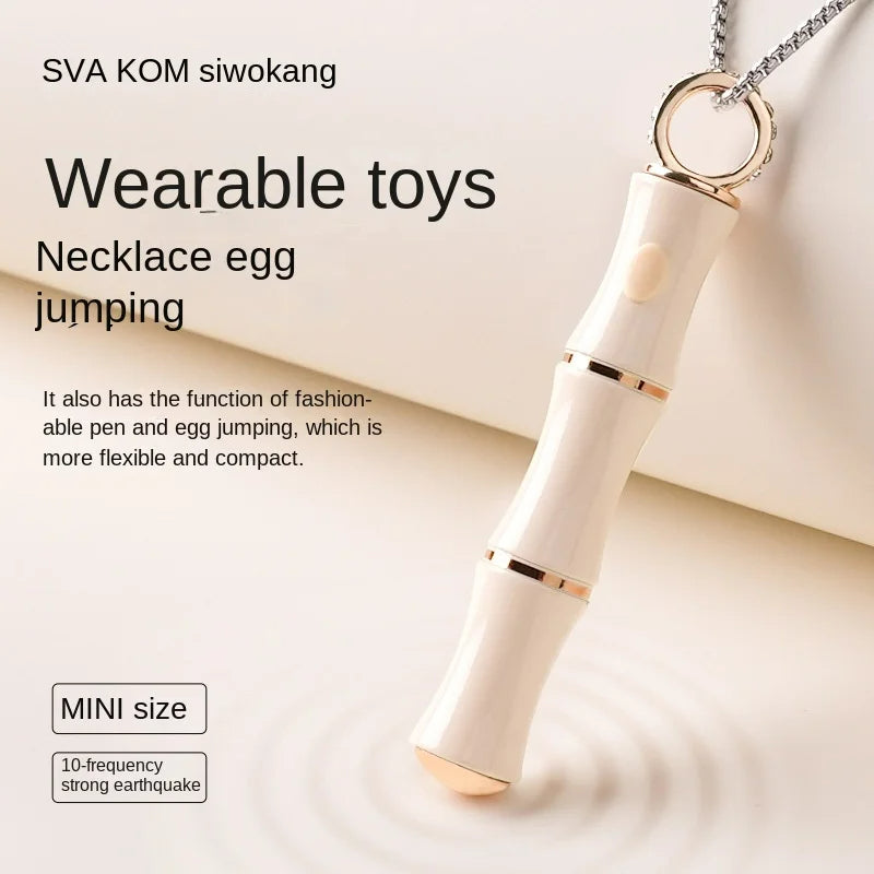 Lurevibe Bamboo Self Necklace Jumper Egg Female Vibrator