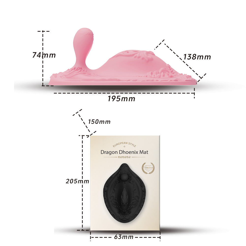 Lurevibe - Dragon Phoenix Cushion Vibrator with Remote Control