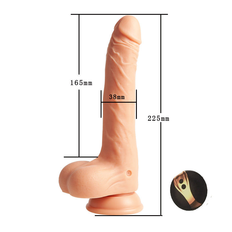 Desiretouch - Double-Ended Dildos Female 10 Frequency Variable Sex Machine Clitoris Vibrator - Telescopic Swing 8 Frequency Vibration Wireless Remote Control Waterproof Dildo