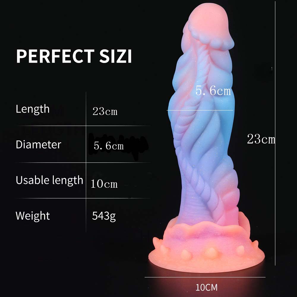 Fluorescent Silicone Butt Plug Dildo