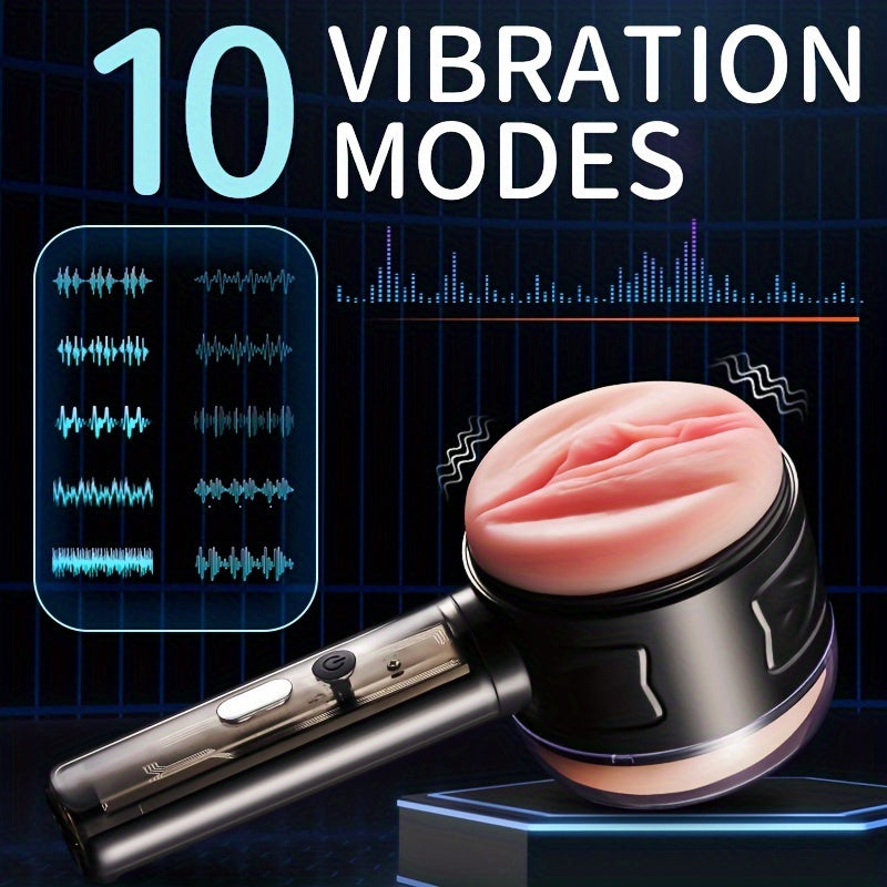 Lurevibe - Male Masturbator Handheld Fully Automatic Intelligent Frequency Conversion Masturbation Cup