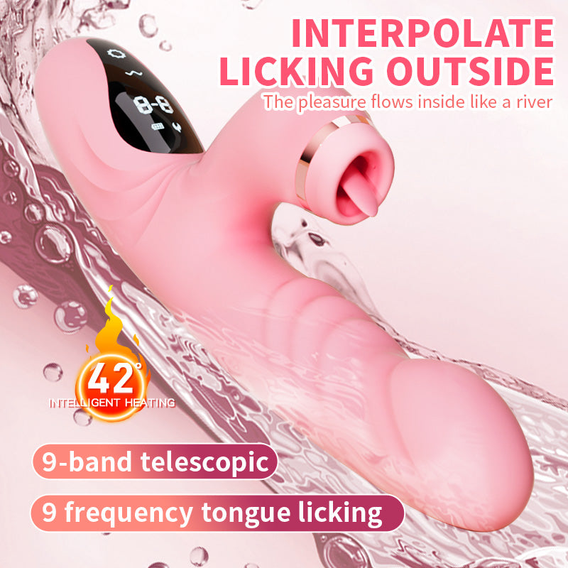 Lurevibe - Electric Heated Vibrator Automatic Sucking Thrusting Machine For Women