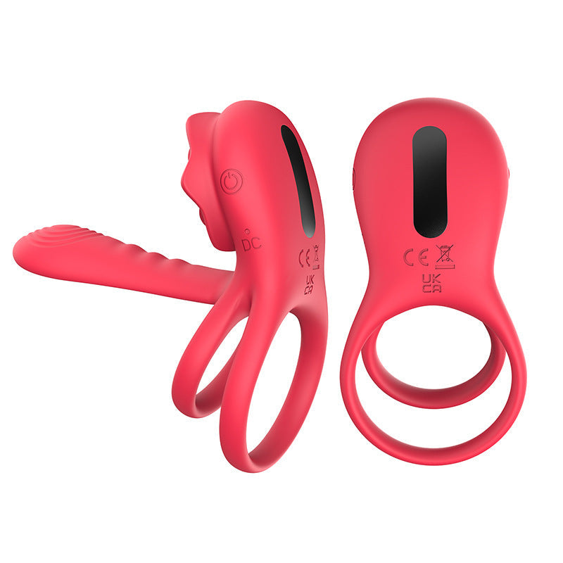 Desiretouch - Rose Cock Ring Vibrator Clit Stimulator Couple Toy Upgraded Version