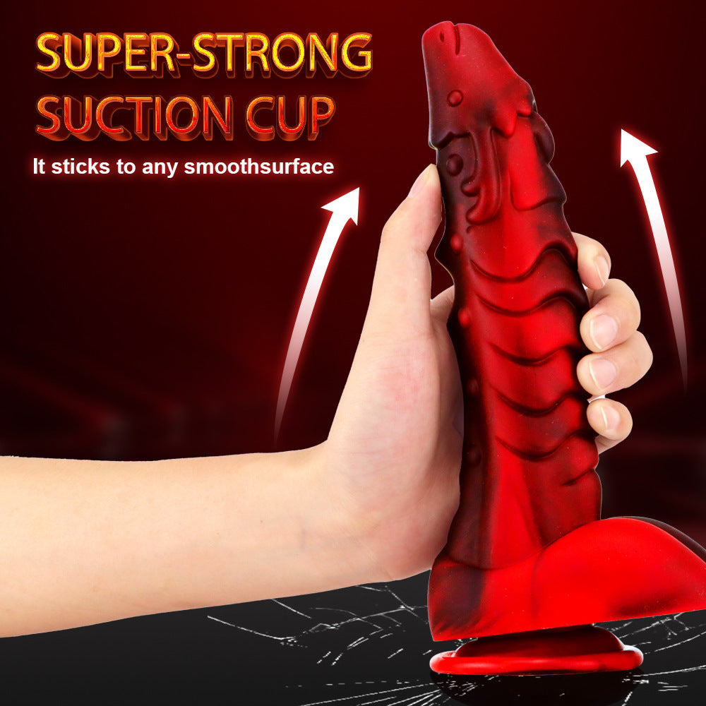 Faucet Soft Silicone Mixed Color Artificial Dildo