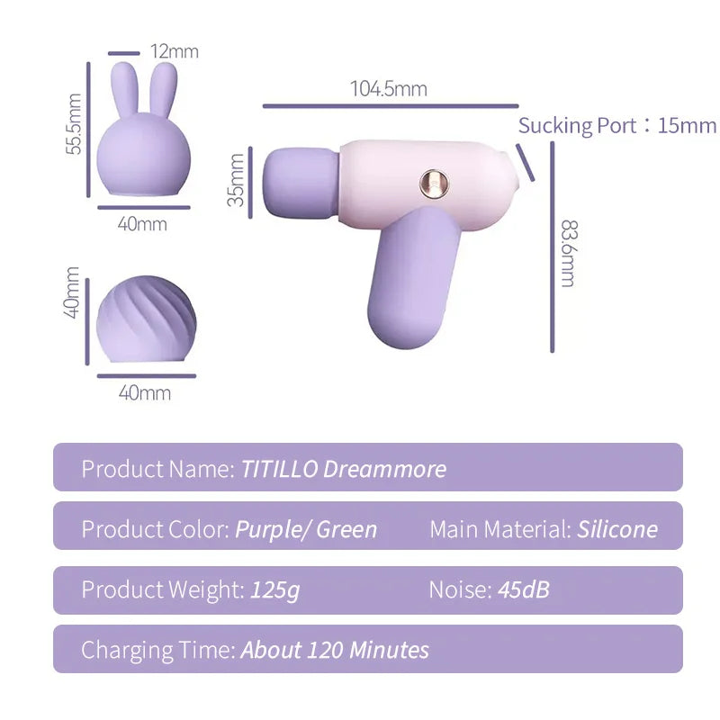 2 in 1 Sucking Av Wand Vibrator For Women