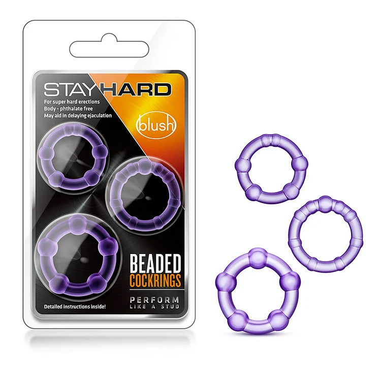 Lurevibe - Erection Enhancing Beaded Cock Rings Set