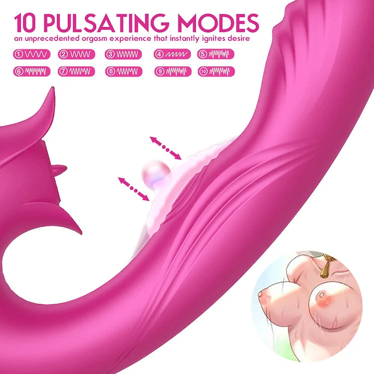 Desiretouch - Devil Flower Sex Toys Sucking Dildo Vibrator For Women