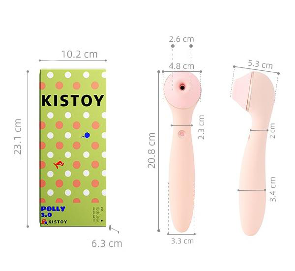 Kistoy® Polly Max Heated Sucking Vibrating Rotary Masturbator