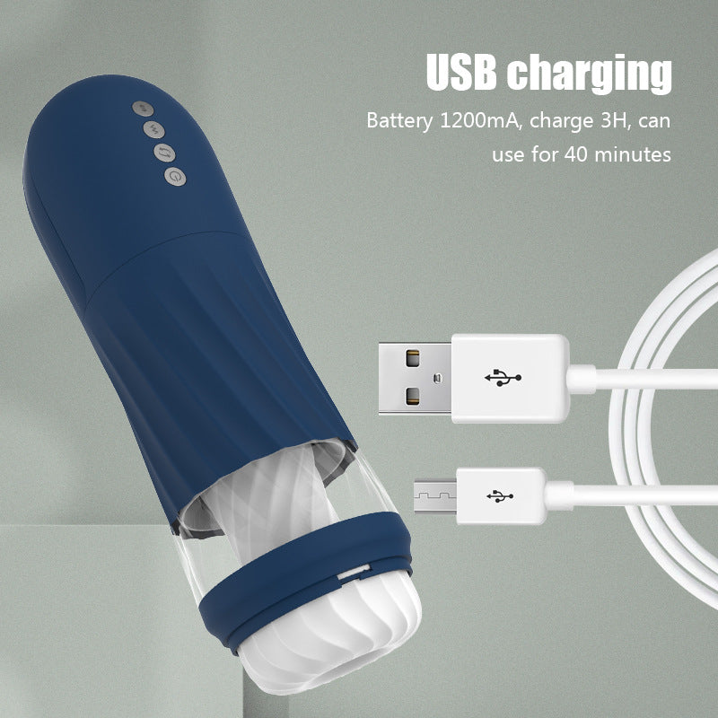 Lurevibe - Rocket 3d Realistic Textured Electric Stroker With 5 Thrusting Rotating Modes