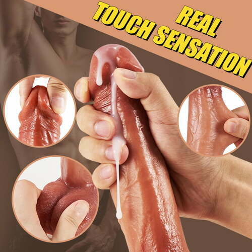 Lurevibe - 9 Vibrating 3 Thrusting & Swing Intelligent Heating Realistic Dildo Vibrator 6.3 Inch