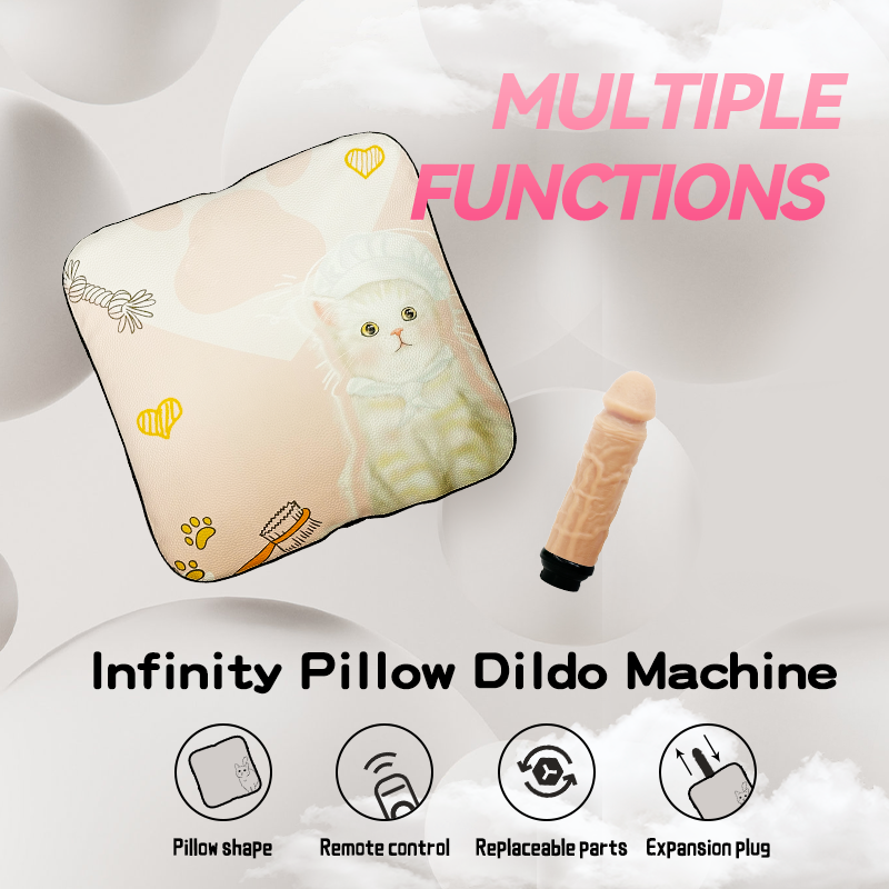 Infinity Pillow Dildo Remote Contol Sex Machine With 1*Dildo 1*Remote