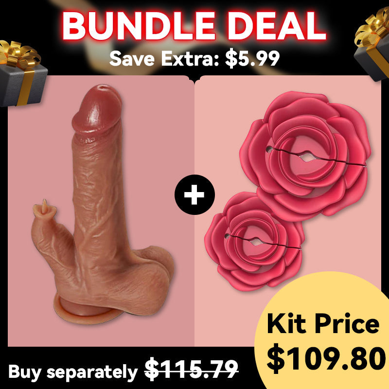 Desiretouch - Reed 9 Vibrating Tongue Licking 3 Thrusting & Swing Heating 8.67 Inch Realistic Dildo