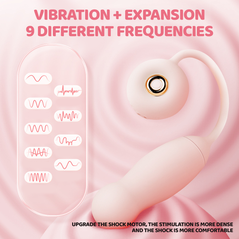 Donut 9 Frequency Vibrating Stretchable Heated Female Vibrator