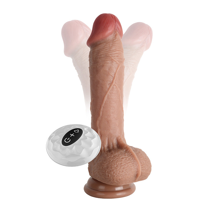 Lurevibe - Waterproof 7 Frequency Retractable Swing Dildo