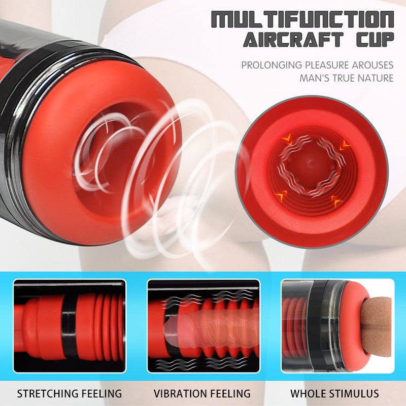 Lurevibe - Fully Automatic 7 Telescopic Vibration Intelligent Male Masturbator Cup