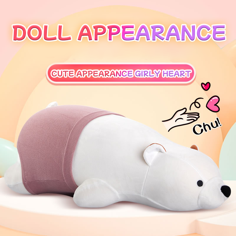 Discreet Polar Bear Pillow Remote Control Sex Machine