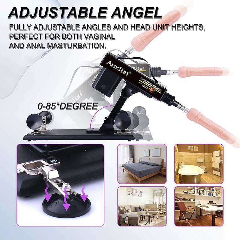 Lurevibe - Automatic Sex Machine Sex Toys,Thrusting Machines for Men Women,Love Machine Device Gun with 6 Attachments