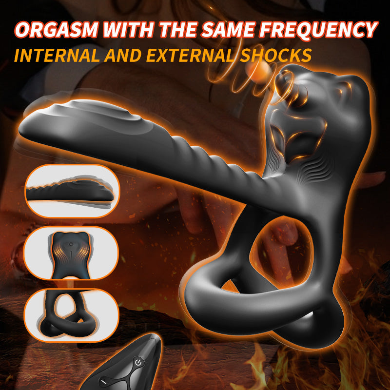 Lurevibe - Bull Demon King Anal Toy Vibrator Male Prostate Massager Delay Ejaculation