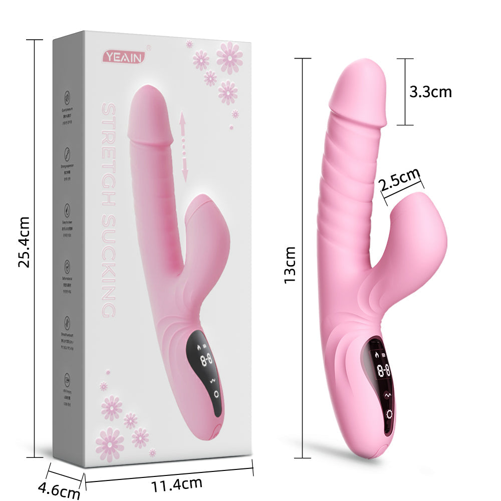 Lurevibe - Suck Telescopic Heating Vibrator