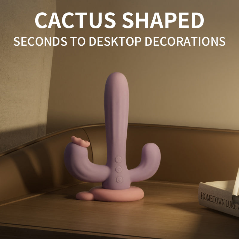 Lurevibe - Cactus Pleasure Oasis: Suction + Vibrating Massage Wand