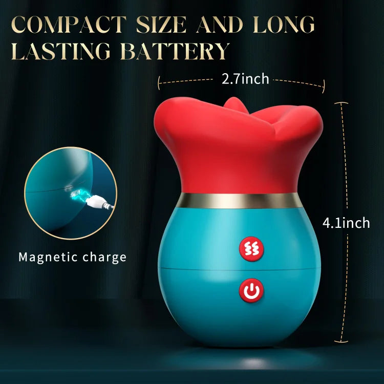 Desiretouch - 3 in 1 App Remote Control Big Mouth Vibrator With 360° Tongue Licking & Sucking & Vibrating