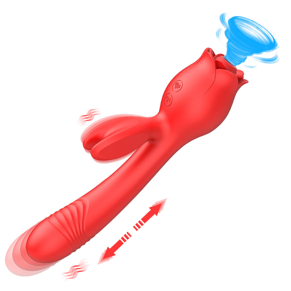 Lurevibe - Rose Vibrator G Spot Clitoral Stimulator