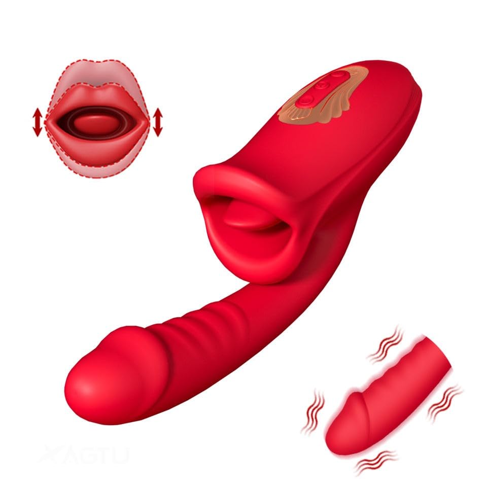 Lurevibe - Rose Muncher Bite Vibrator G Spot Clitoris Stimulator