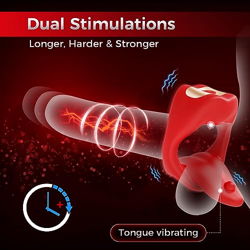 Lurevibe - Penis Ring Tongue Design with 9 Vibration Modes