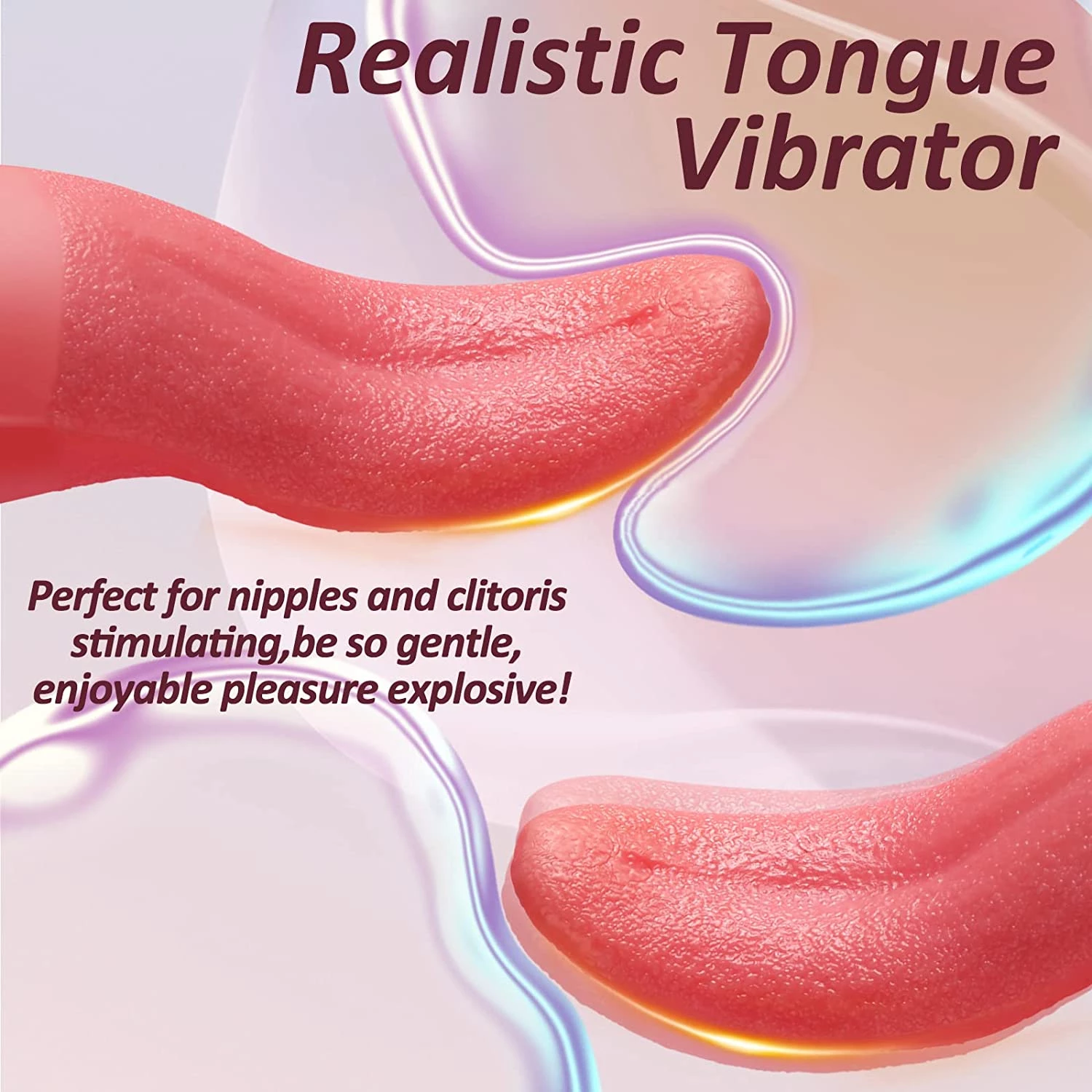 Lurevibe - Tongue Licking Device Silicone Female Second Tide Masturbation Vibrator Adult Toy