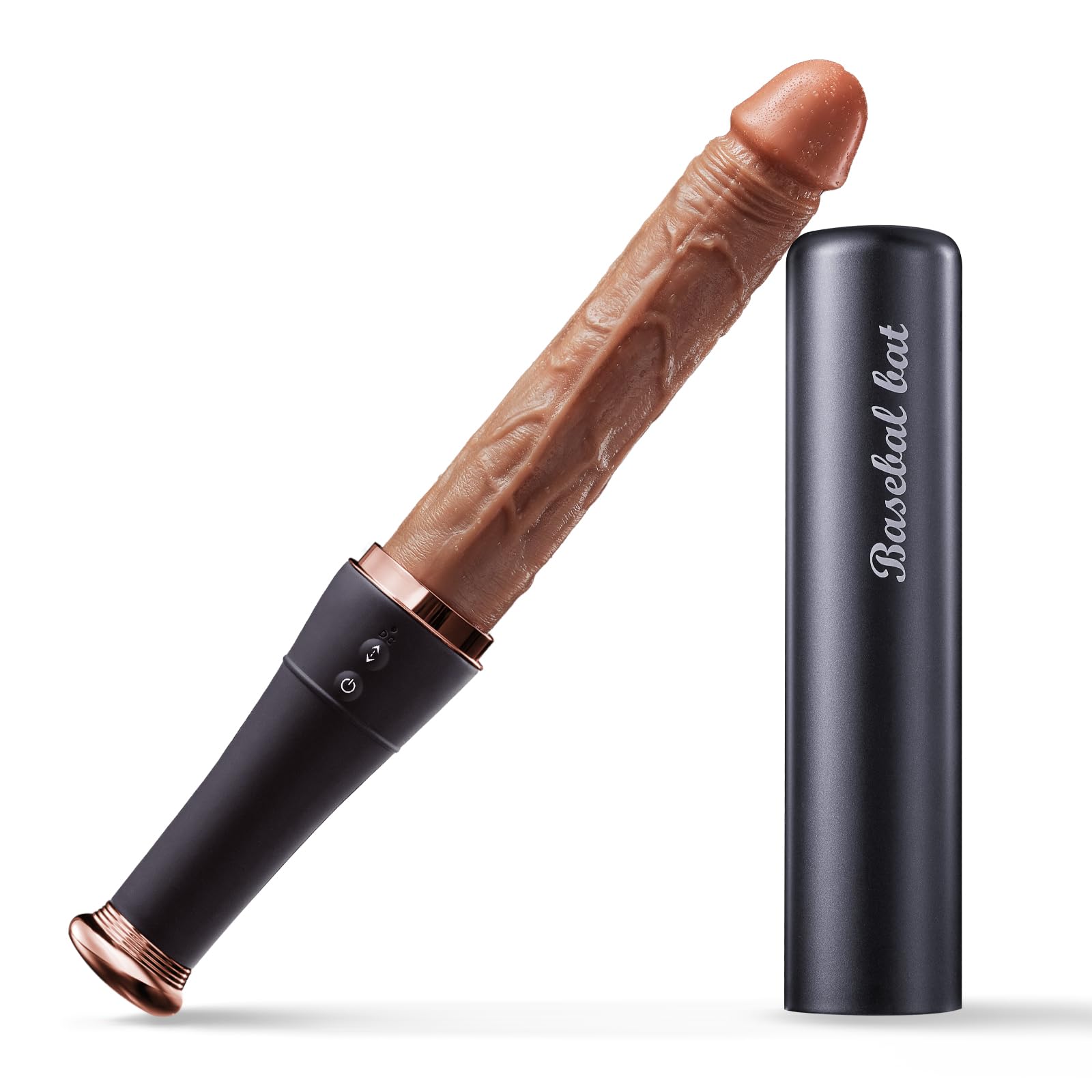 Baseball - Automatic Telescopic Dildo With Tongue Licking And Heating Function