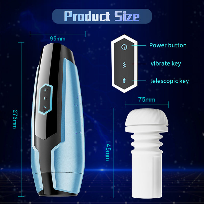 Lurevibe - 5-Frequency Suction Male Aircraft Cup