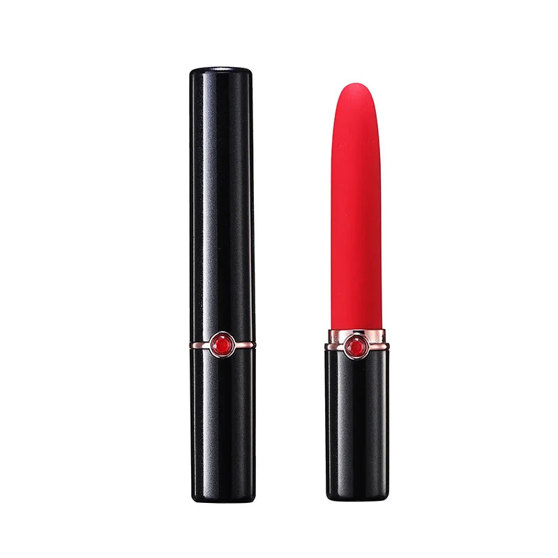 Lurevibe - Pocket Rocket - Black Tube Lipstick Vibrating Stick