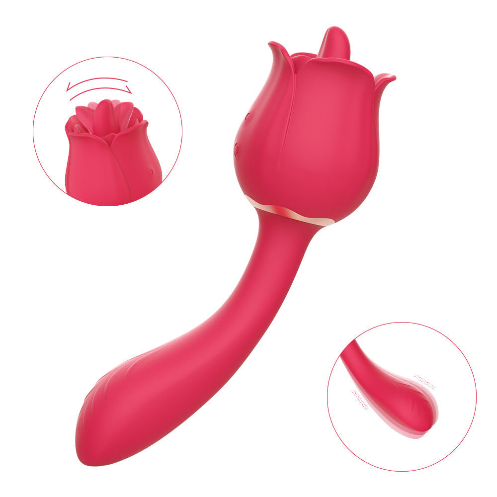 Lurevibe - Rose Vibrator With Handle