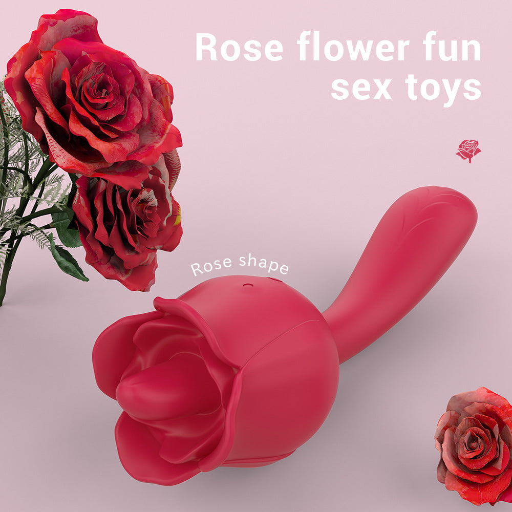 Lurevibe - Rose Vibrator With Handle