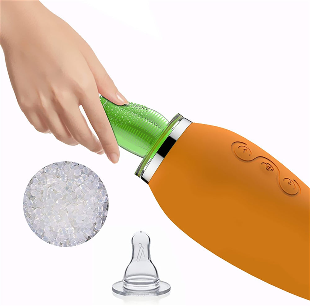 Lurevibe - Carrot Vibrator Female Masturbator Vibration Av Automatic Heating Sucking Tongue Licker Pluggable