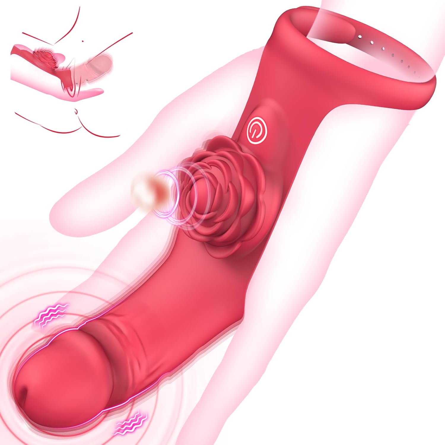 [Valentine's Special] 6.27% Off - Rose Finger Vibrator & Butterfly Wearable Vibrator