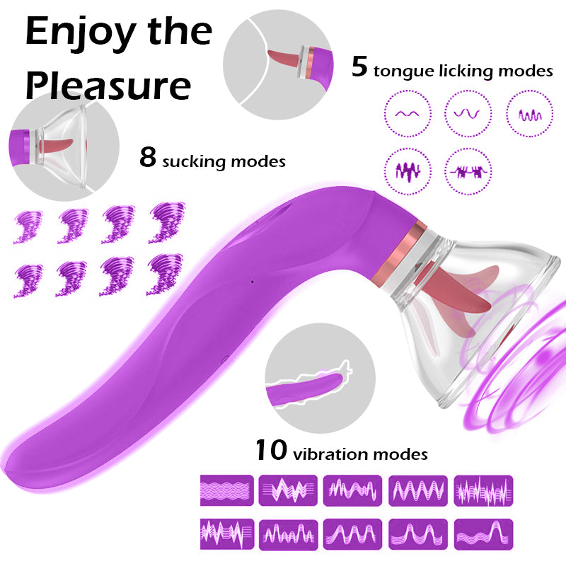 Lurevibe - Female Clitoral Sucking Tongue Vibrator