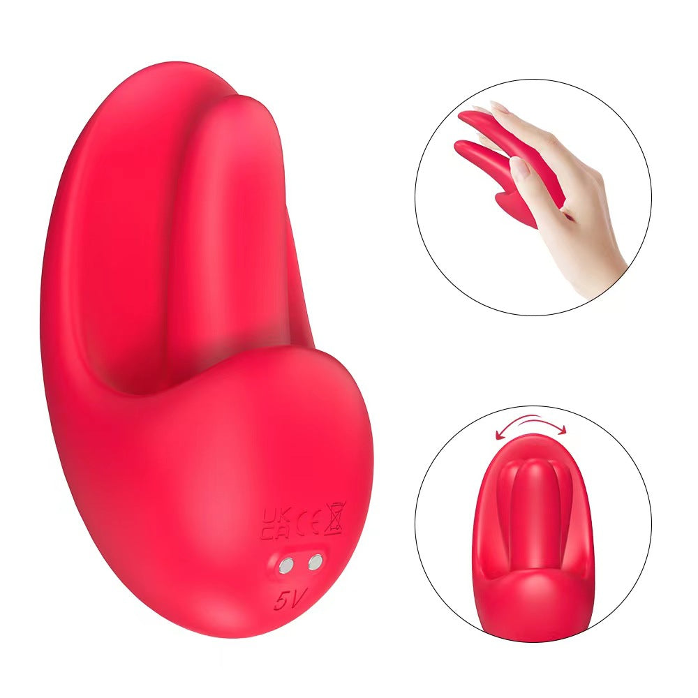 Lurevibe - Tongue Shape Licking Nipples Clit Stimulation Vibrators For Women