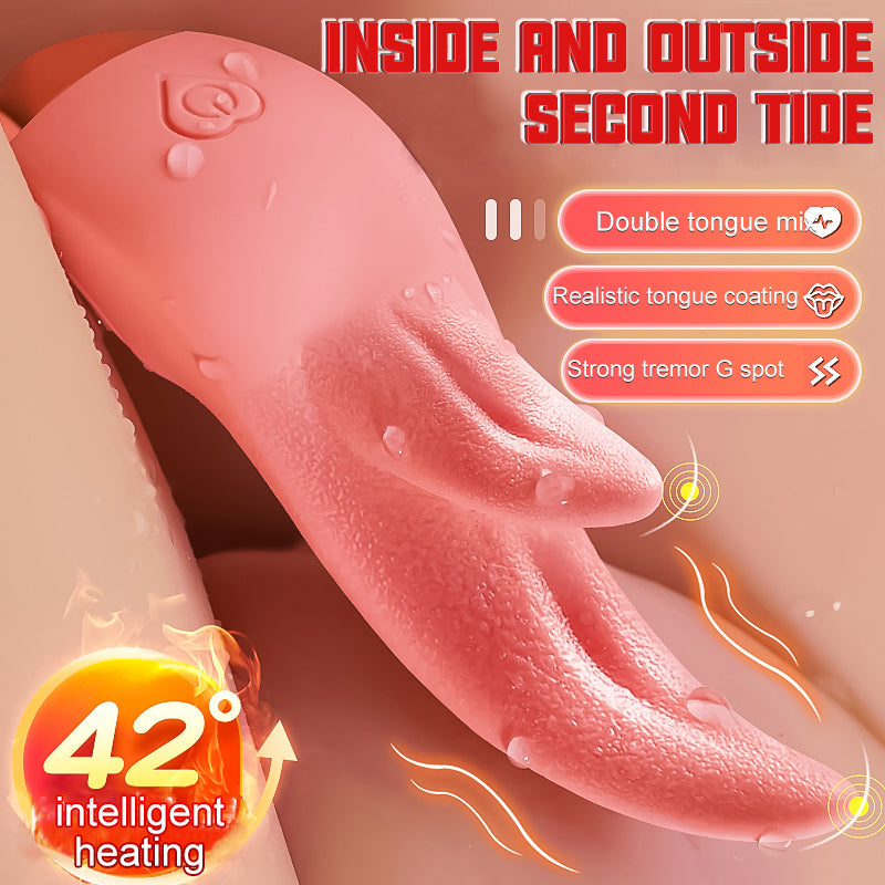 Lurevibe - Tongue Licking Device Silicone Female Second Tide Masturbation Vibrator Adult Toy