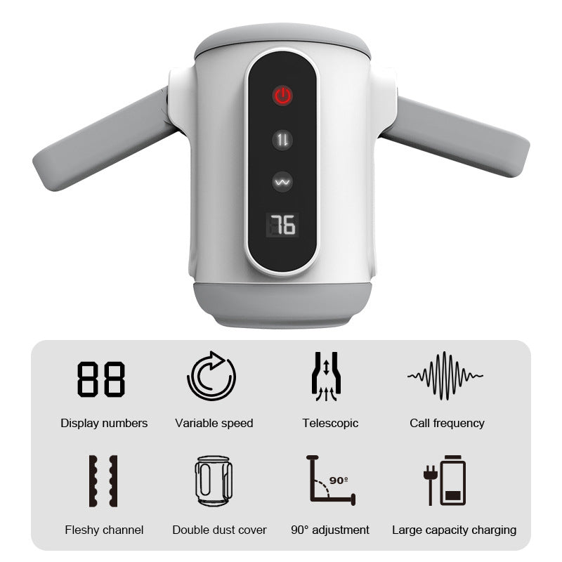 Telescopic Vibrating Male Masturbator for Man: Game Cup Pulse