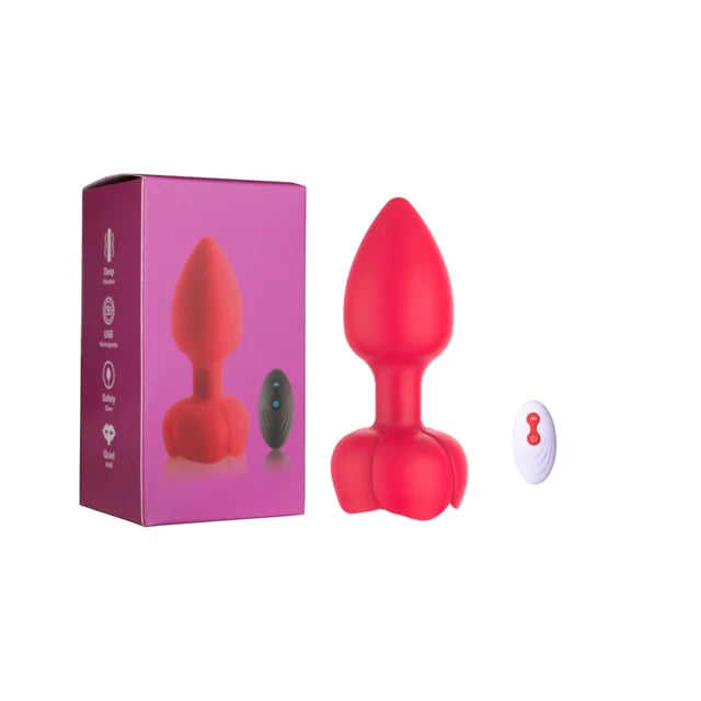 Remote Control Anal Plug Vibrating Male Masturbation Device