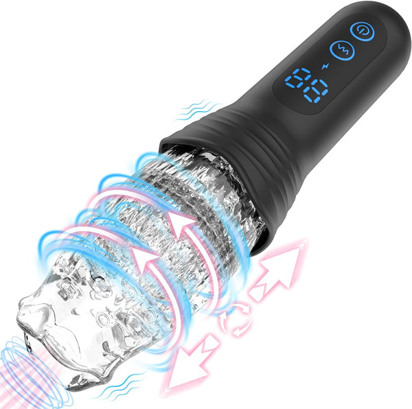 Lurevibe - Gawk Gawk 4000 Masturbator Masturbating Electric Sex Toy for Men with 9 Vibration and Telescopic Modes