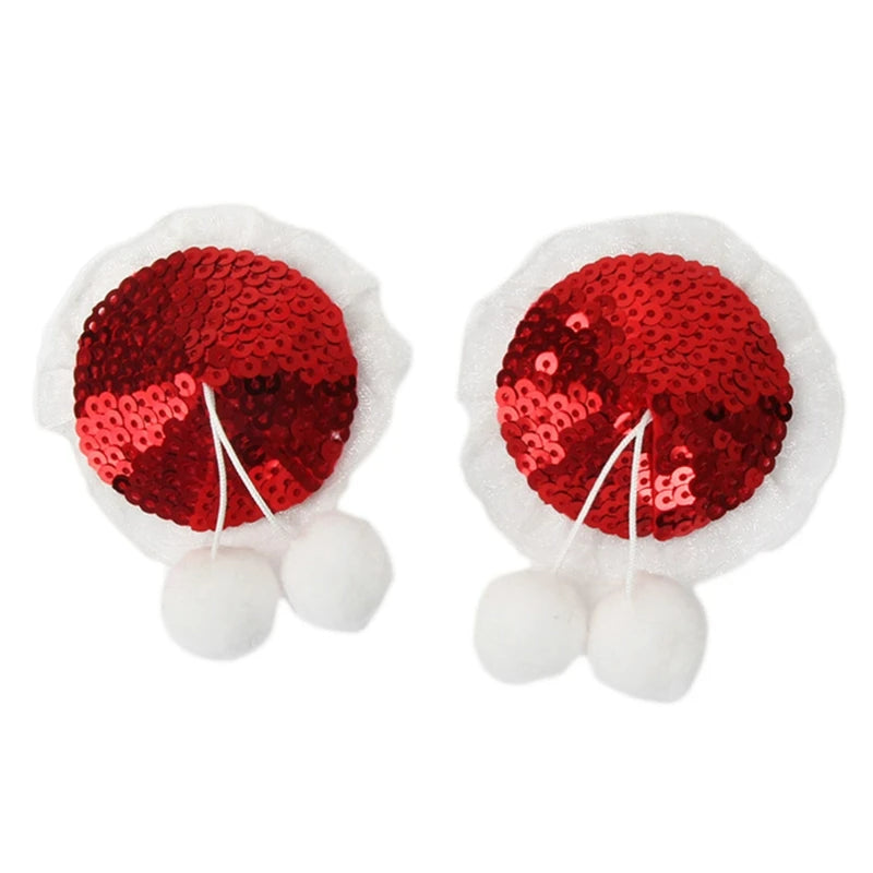 Lurevibe - Christmas Small Sequins Sexy Female Nipple Stickers