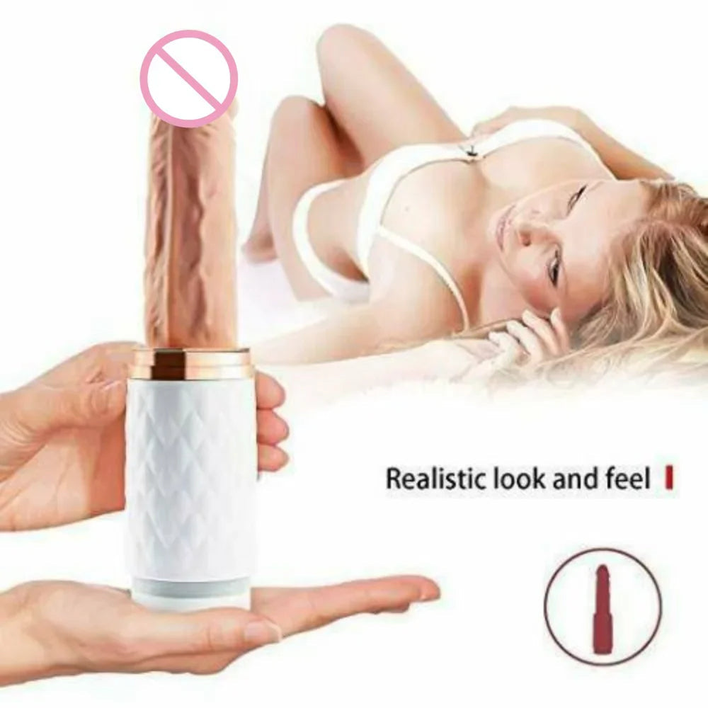 Lurevibe - Automatic Telescopic Gun, Women's Vibrating Rod, Massage, Masturbation, Investment Promotion, One Piece, Issued On Behalf