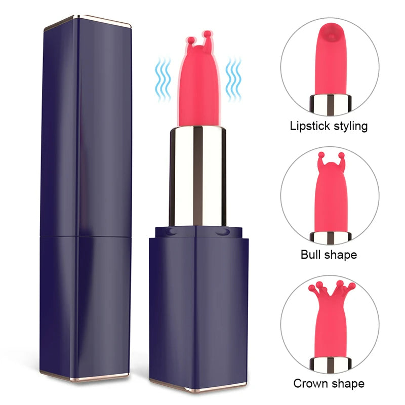 Lurevibe - Mini Lipstick Vibrator Secret Bullet Masturbator Nipple Clitoris Stimulator