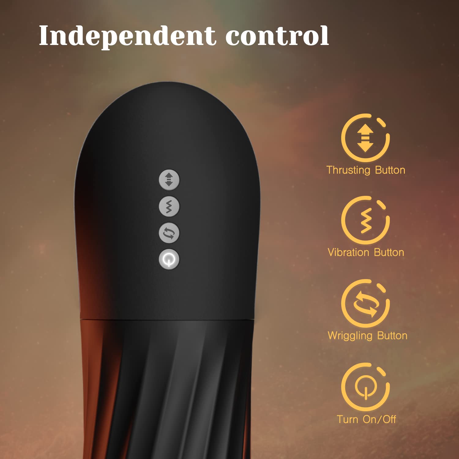 Lurevibe - Rocket 3d Realistic Textured Electric Stroker With 5 Thrusting Rotating Modes