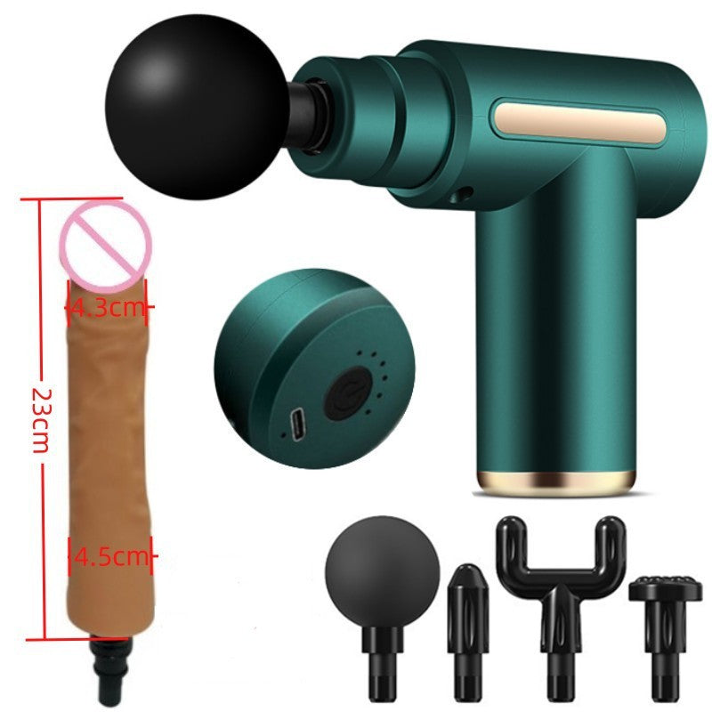 Massage Gun Modified Hand-Held Cannon Head Massage Female Masturbation Penis Back Court Vibrator