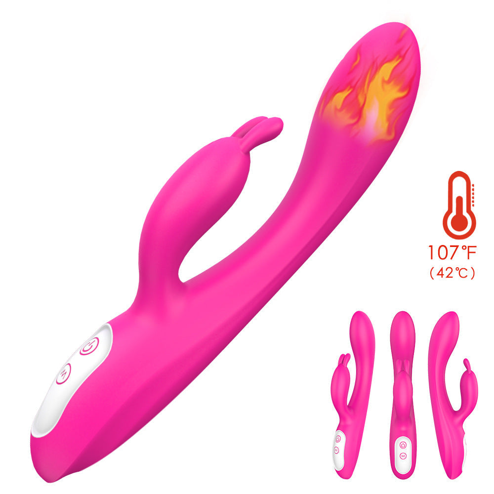 Lurevibe - Female Masturbation Device Rabbit Heated Vibrator Waterproof