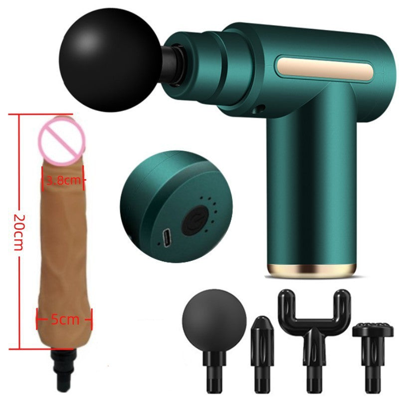 Massage Gun Modified Hand-Held Cannon Head Massage Female Masturbation Penis Back Court Vibrator