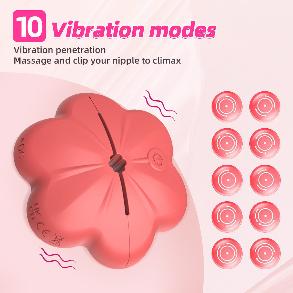 Wireless Nipple Clamp Vibrator 10 Modes 3 Clamping Forces Waterproof Nipple toys